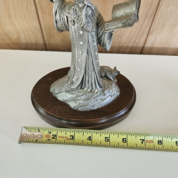 Perth Pewter Spell Of The Dragon By Ray Lamb 1986 LE 09 1509/2500 Wizard Statue - Picture 10 of 11